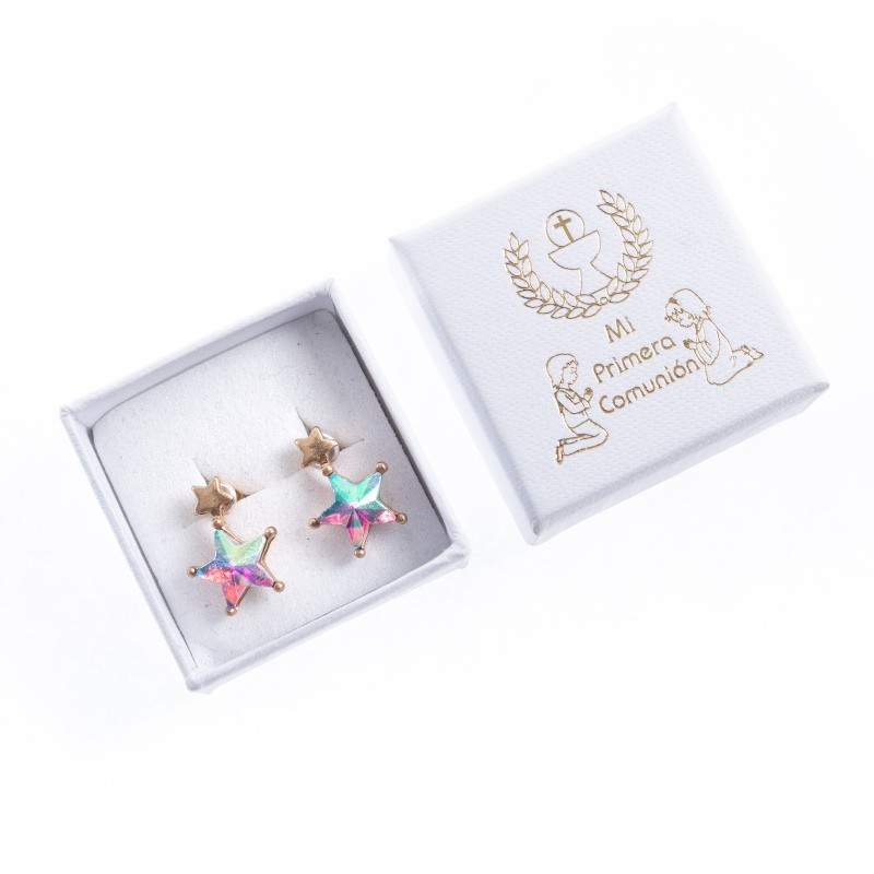 Communion box earrings 50x50x23 mm.